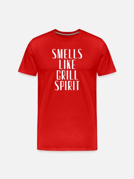 Smells like grill spirit - Men's Premium Organic T-Shirt - red