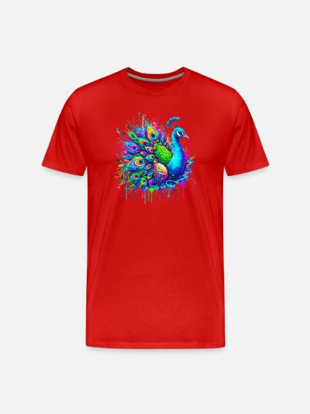 Paon - T-shirt bio Premium Homme - rouge