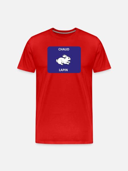 Chaud Lapin - T-shirt bio Premium Homme - rouge