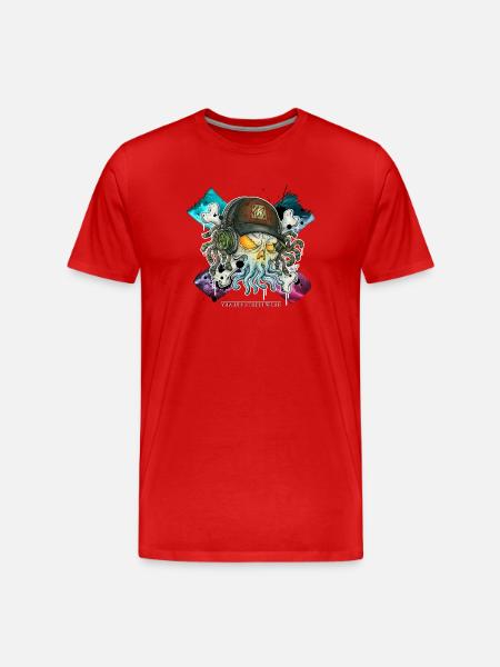 cthulhic freakhead - Men's Premium Organic T-Shirt - red