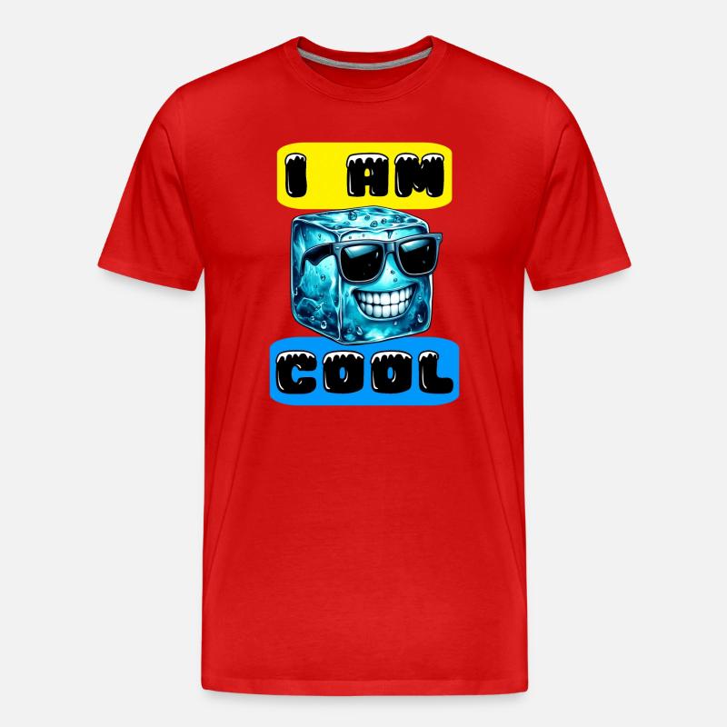 Eis - Männer Premium Bio T-Shirt - Rot