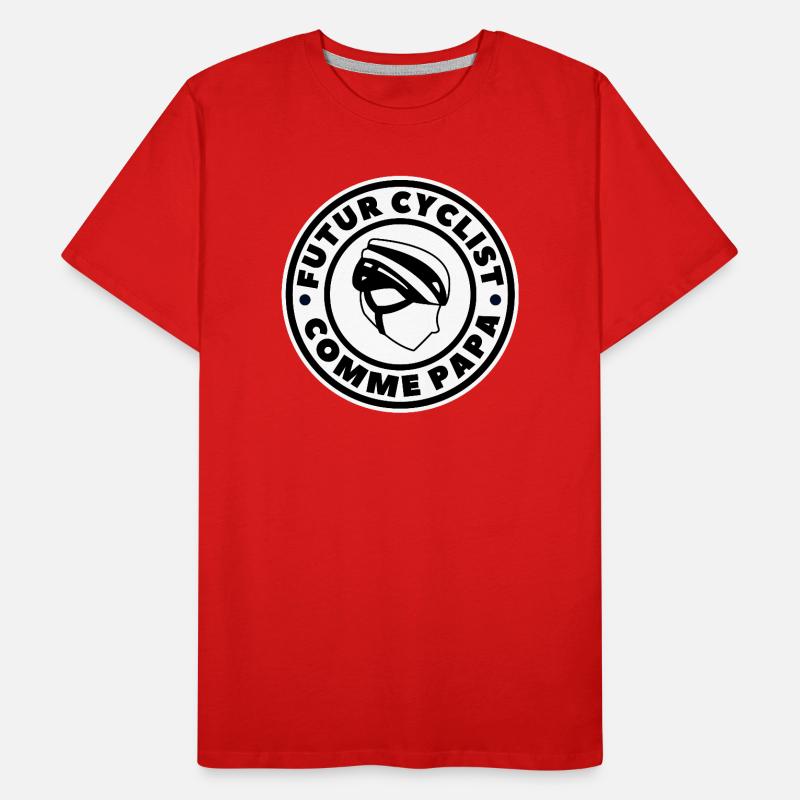 Future cyclist like dad Men's Premium Organic T-Shirt
