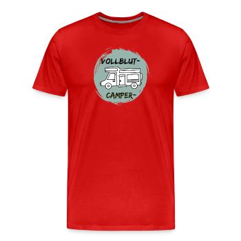 VollblutCamper-Wohnmobil - Männer Premium Bio T-Shirt - Rot - Vorne - Damien (186cm)