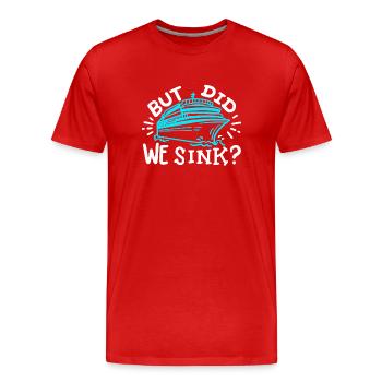 Kreuzfahrtschiff Kreuzfahrt - Männer Premium Bio T-Shirt - Rot - Vorne - Damien (186cm)