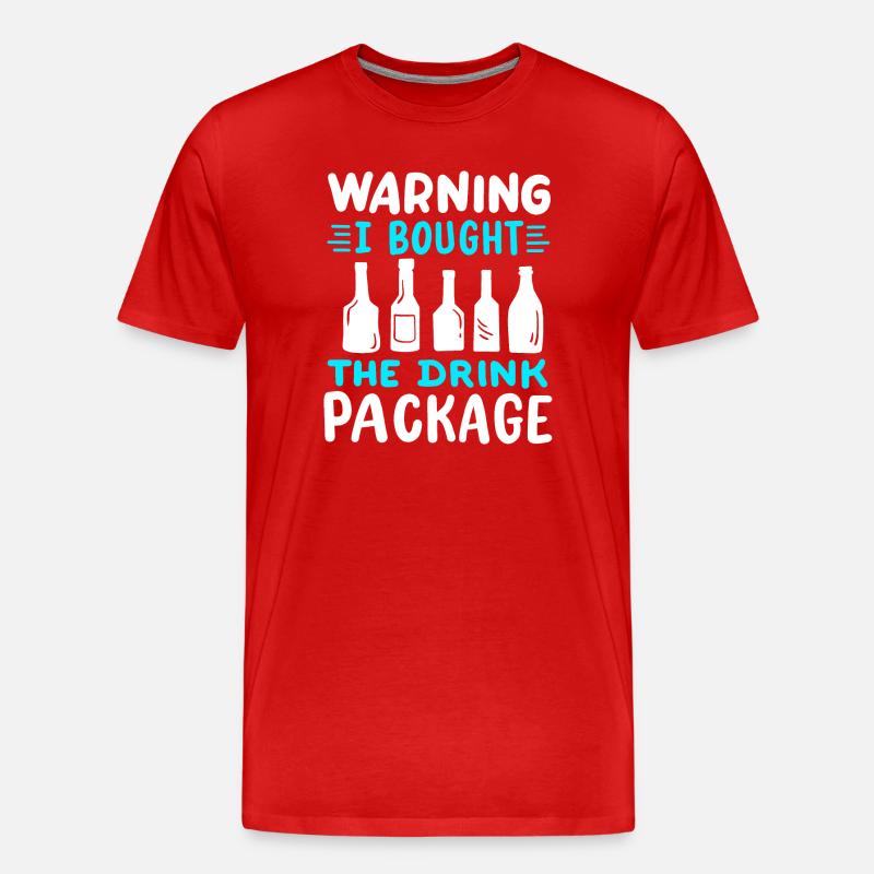 Kreuzfahrt Party - Männer Premium Bio T-Shirt - Rot