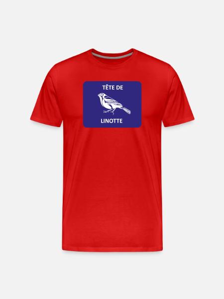 Linnet head - Men's Premium Organic T-Shirt - red