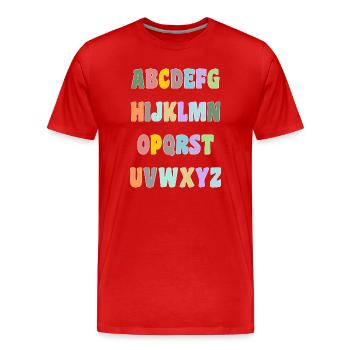 MISTRESS. THANK YOU. THANK YOU MISTRESS. MISTRESS - Men's Premium Organic T-Shirt - red - Front - Damien (186cm)