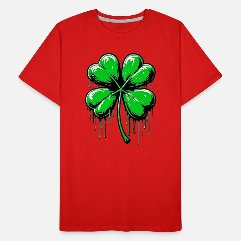 Four-leaf clover Men's Premium Organic T-Shirt