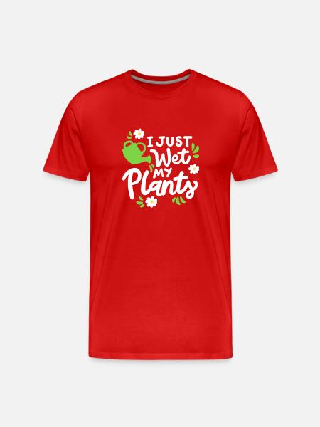 Garten Gartenarbeit - Männer Premium Bio T-Shirt - Rot