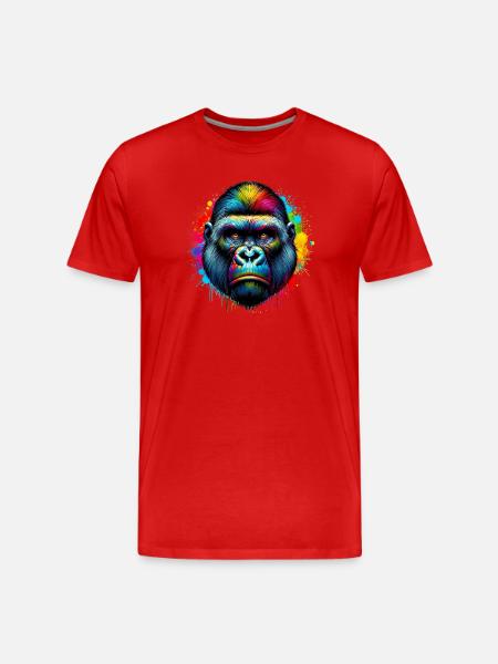 Gorille - T-shirt bio Premium Homme - rouge