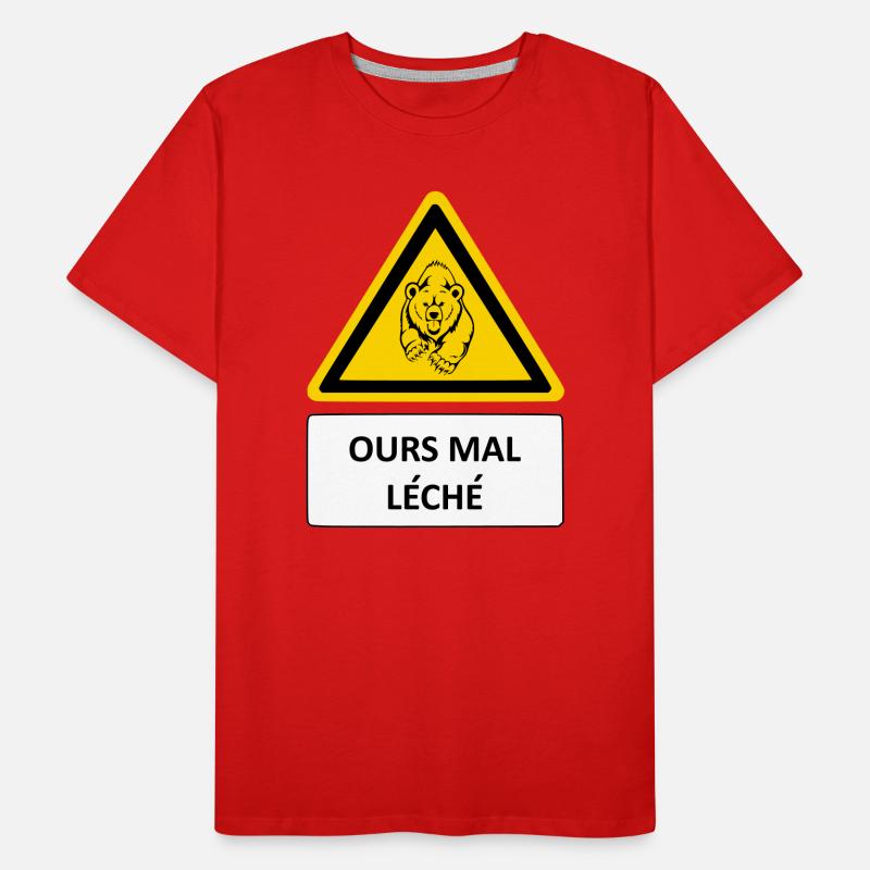 Bear badly licked Men's Premium Organic T-Shirt