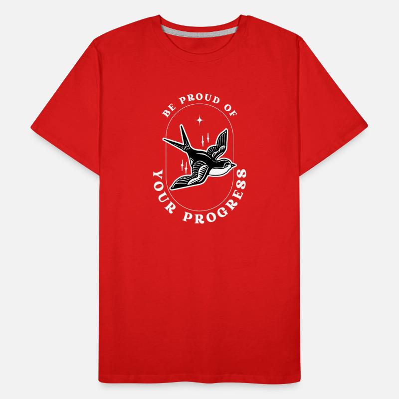 Soyez fier de vos progrès T-shirt bio Premium Homme