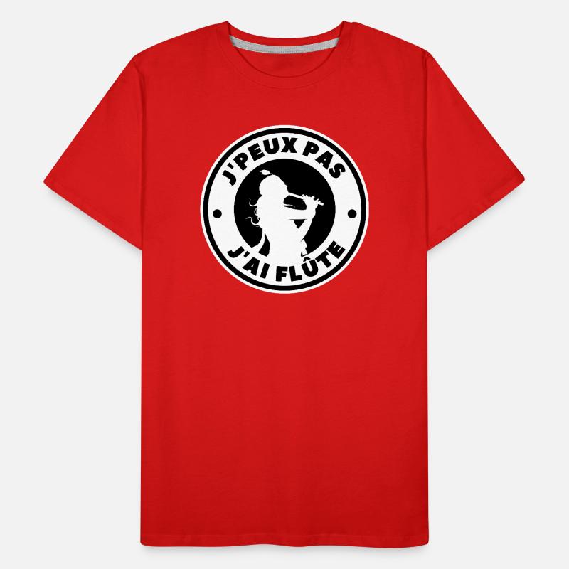 Je peux pas j'ai flûte T-shirt bio Premium Homme