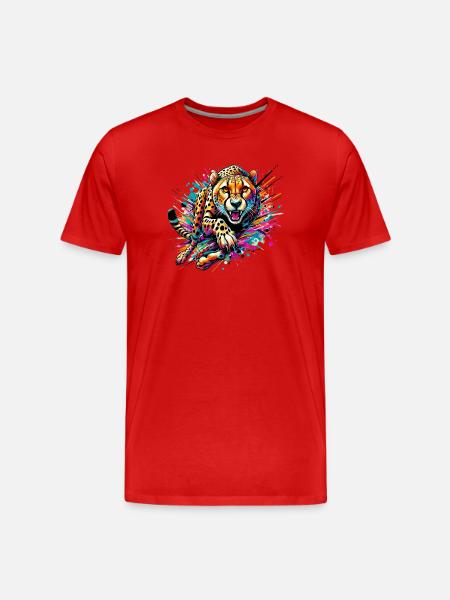 Guépard - T-shirt bio Premium Homme - rouge