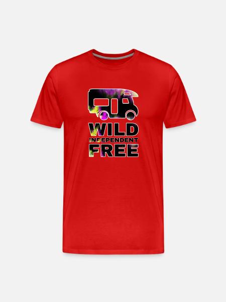 Camper Freedom - Men's Premium Organic T-Shirt - red