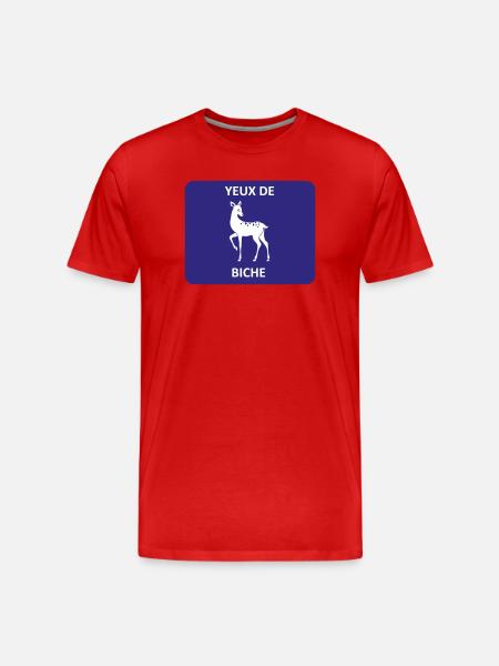 Doe Eyes - Men's Premium Organic T-Shirt - red