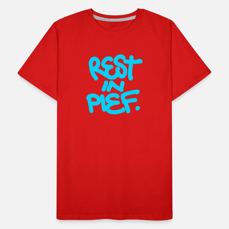 REST IN PIEF (R.I.P.) Cool Men's Premium Organic T-Shirt