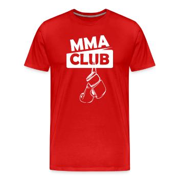 Icône du logo du logo du club d’arts martiaux du club de club de club - T-shirt bio Premium Homme - rouge - Devant - Damien (186cm)