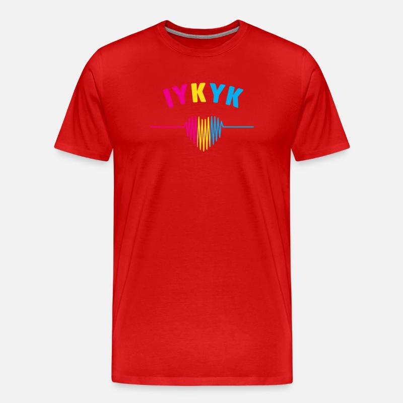 LGBT Pride Monat - IYKYK Pansexual - Männer Premium Bio T-Shirt - Rot