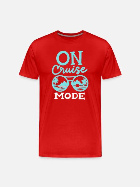 Kreuzfahrt Urlaub - Männer Premium Bio T-Shirt - Rot