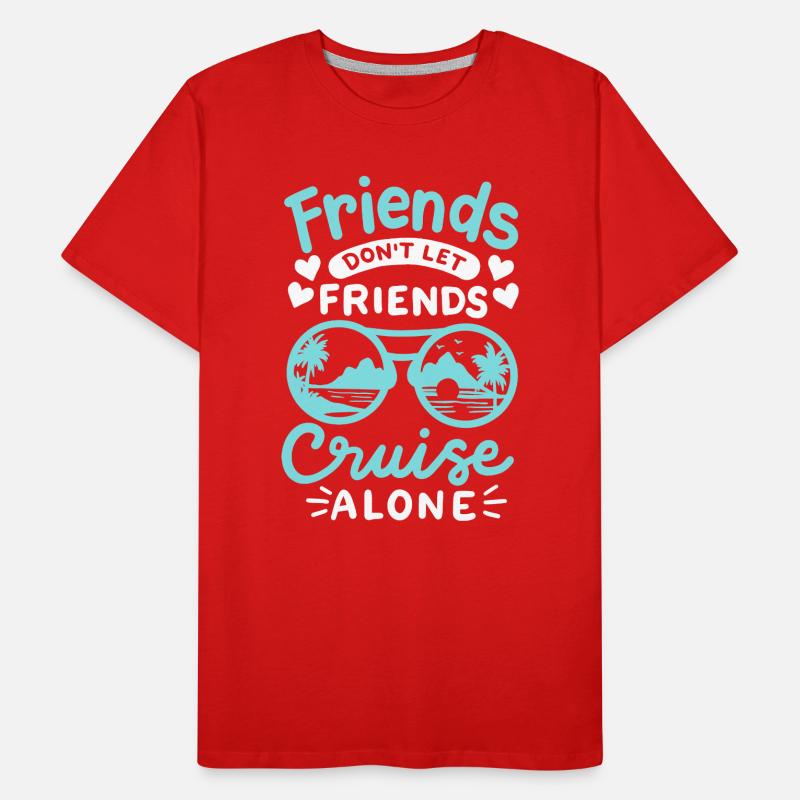 Kreuzfahrt mit Freunden Männer Premium Bio T-Shirt