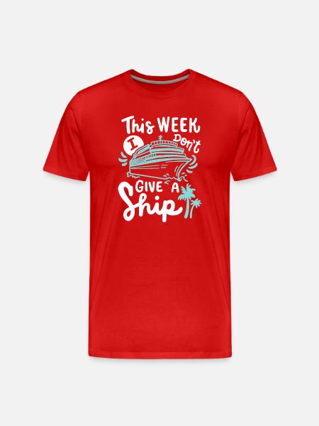 Kreuzfahrtschiff Urlaub - Männer Premium Bio T-Shirt - Rot