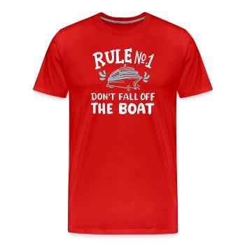 Kreuzfahrtschiff Kreuzfahrt - Männer Premium Bio T-Shirt - Rot - Vorne - Damien (186cm)