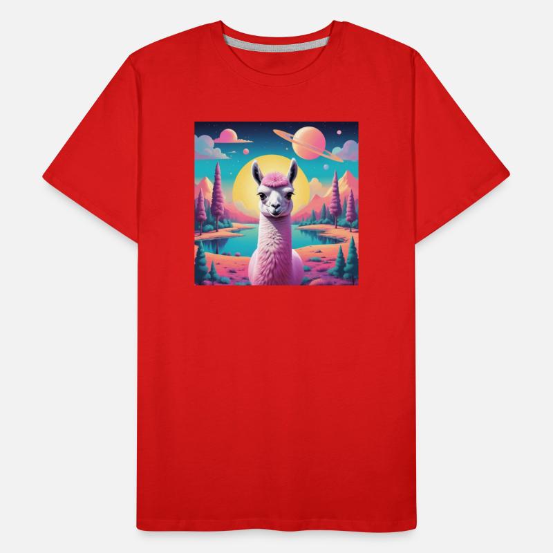 Lama de l’espace T-shirt bio Premium Homme