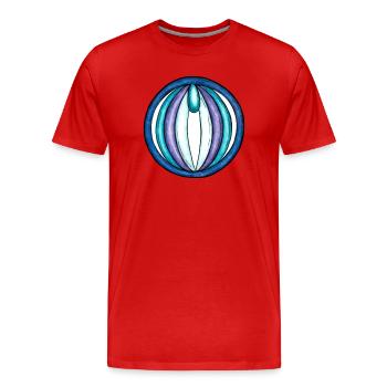 The Empress Ring - Männer Premium Bio T-Shirt - Rot - Vorne - Damien (186cm)