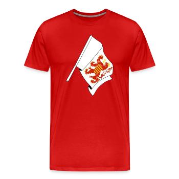 Flag Limburg Belgium - Men's Premium Organic T-Shirt - red - Front - Damien (186cm)