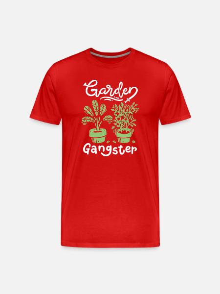 Gartenarbeit Garten Gärtner - Männer Premium Bio T-Shirt - Rot