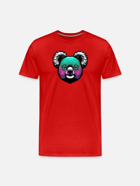 Koala - Men's Premium Organic T-Shirt - red