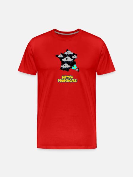 Provençal Weather - Men's Premium Organic T-Shirt - red
