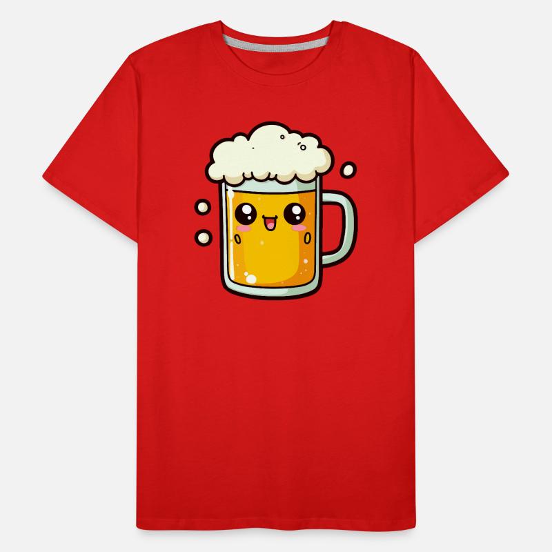 Comic Bier Männer Premium Bio T-Shirt