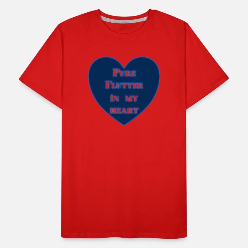Pure Flutter In My Heart Men's Premium Organic T-Shirt