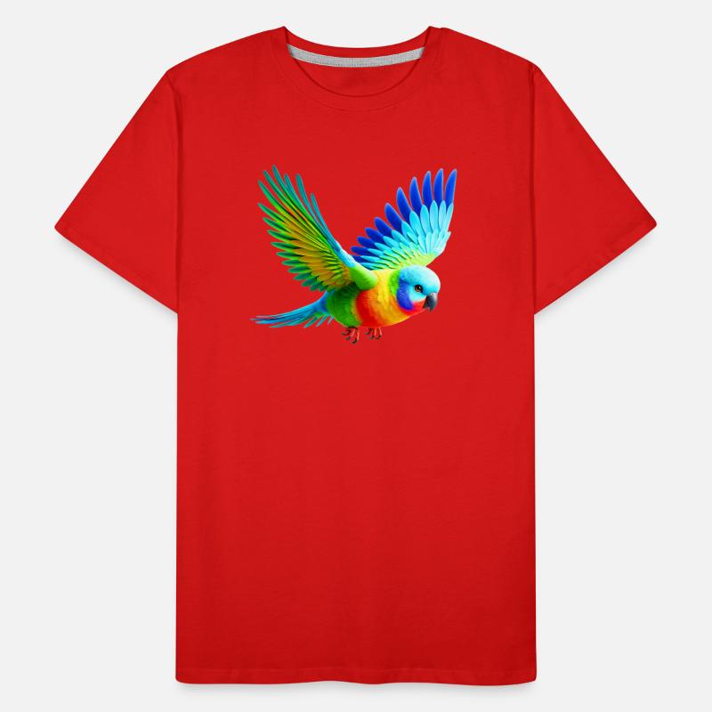 Perruche arc-en-ciel (03) T-shirt bio Premium Homme
