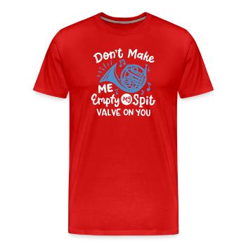 Waldhorn Hornist Waldhornspieler - Männer Premium Bio T-Shirt - Rot - Vorne - Damien (186cm)