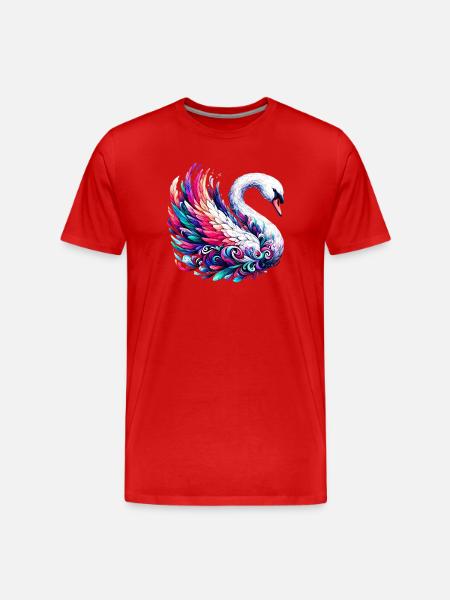 Cygne - T-shirt bio Premium Homme - rouge