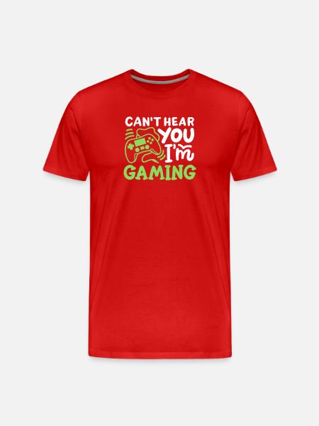 Gaming Gamer - Männer Premium Bio T-Shirt - Rot