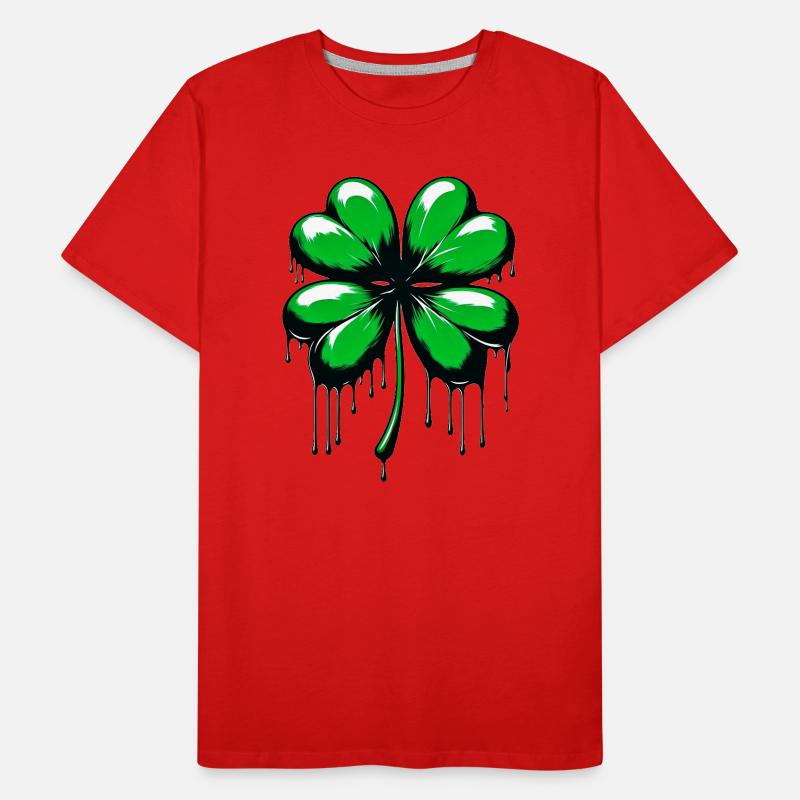 Four-leaf clover Men's Premium Organic T-Shirt