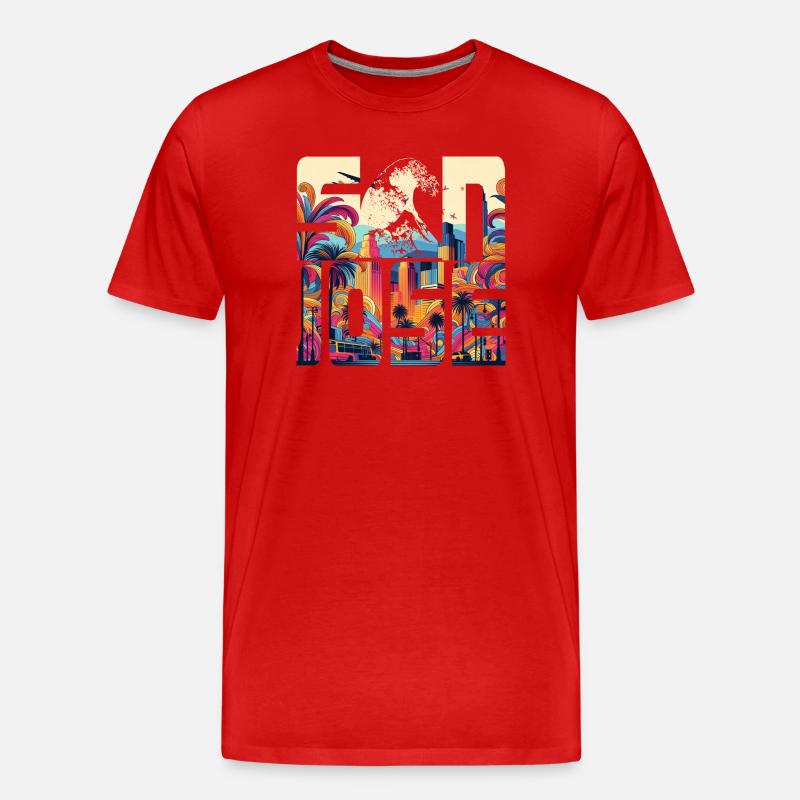 SAN JOSE - Männer Premium Bio T-Shirt - Rot