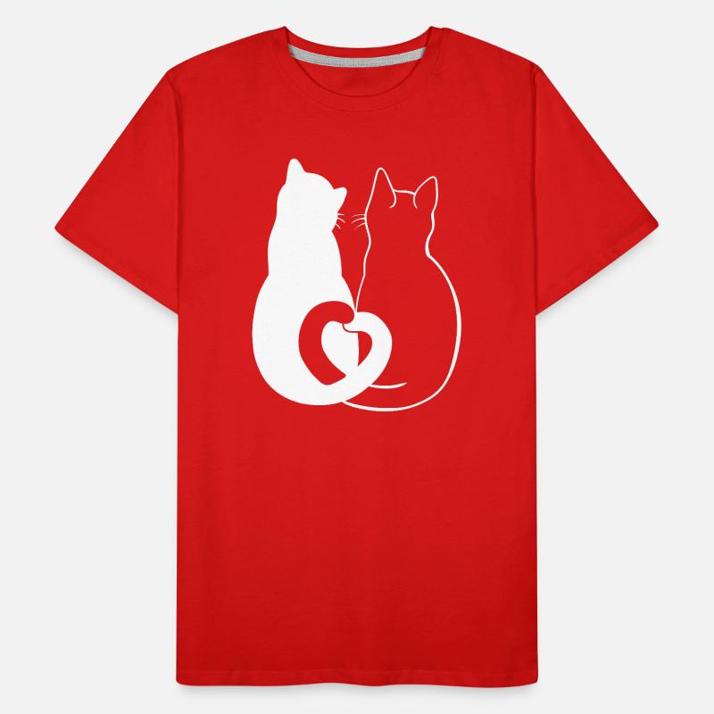 Aimant Chats Silhouette Art T-shirt bio Premium Homme