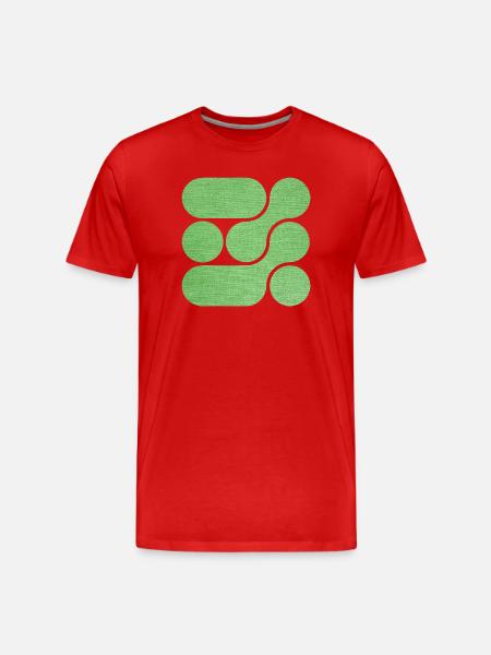 OCHOOO - GREEN - Men's Premium Organic T-Shirt - red