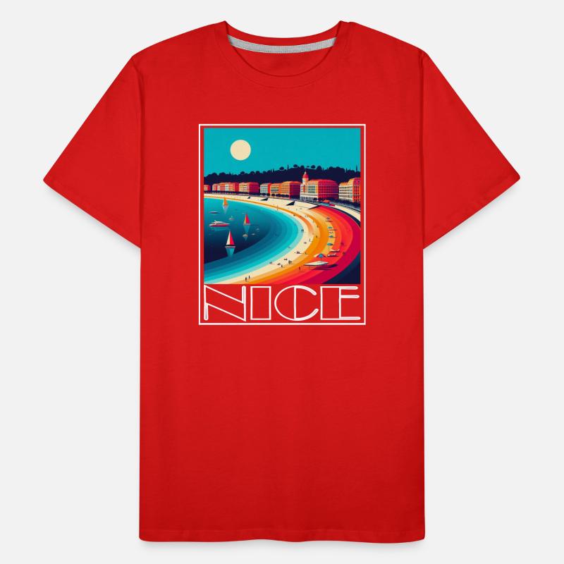Côte Arc en Ciel Nice T-shirt bio Premium Homme