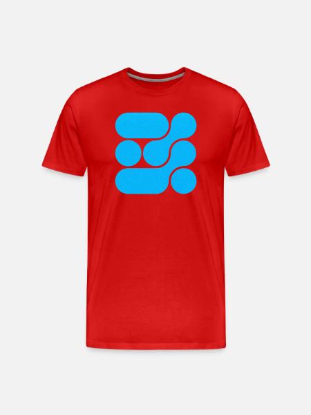 OCHOOO - Turquoise Blue - Men's Premium Organic T-Shirt - red