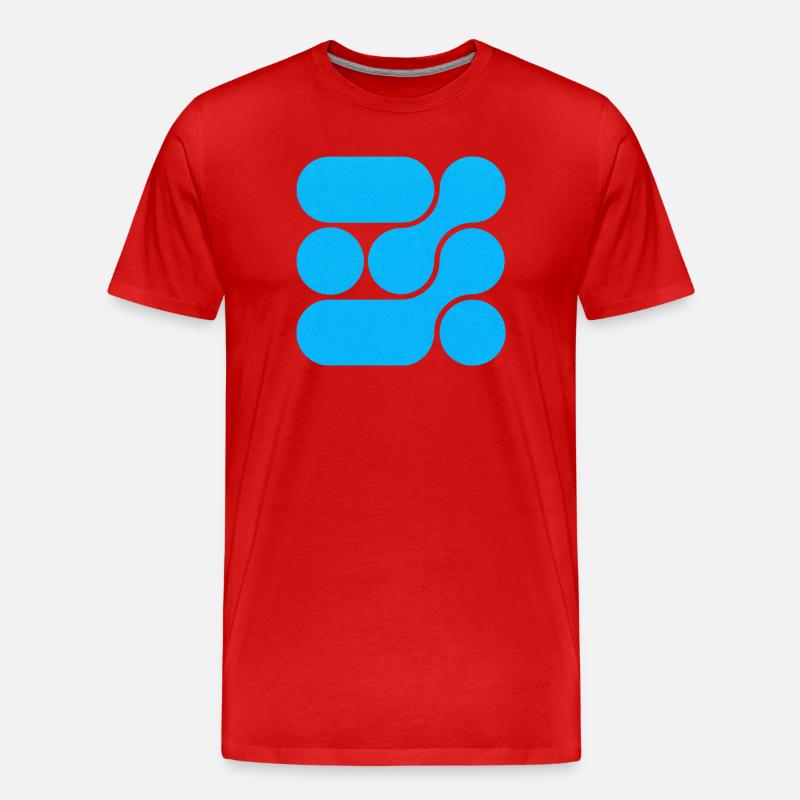 OCHOOO - Türkisblau - Männer Premium Bio T-Shirt - Rot