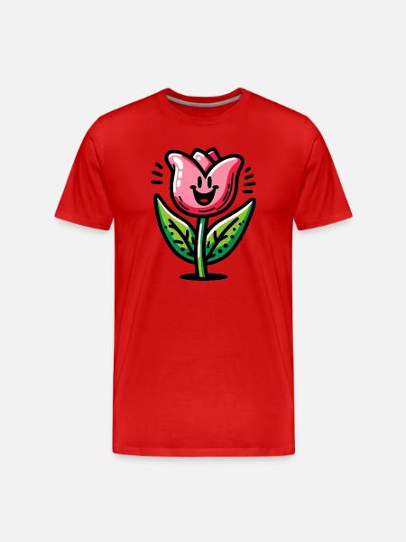 Tulip - Men's Premium Organic T-Shirt - red