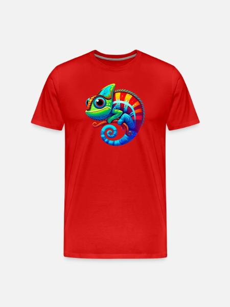 Caméléon - T-shirt bio Premium Homme - rouge