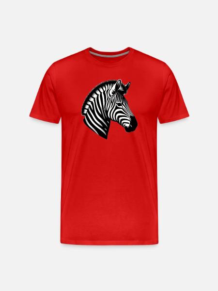 Zèbre - T-shirt bio Premium Homme - rouge