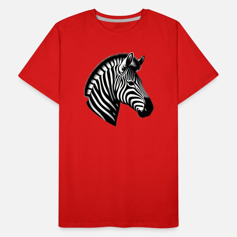 Zebra Men's Premium Organic T-Shirt